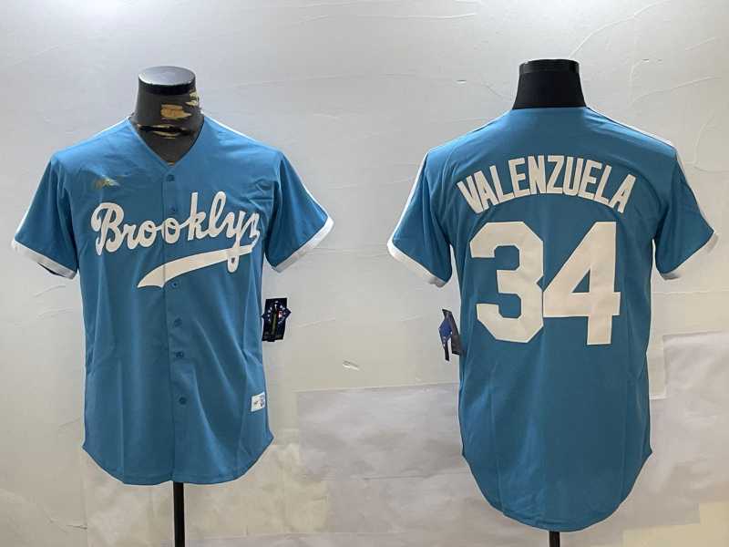 Men's Los Angeles Dodgers #34 Fernando Valenzuela blue Authentic Collection Stitched MLB Jersey,We sell and wholesale Men's Los Angeles Dodgers #34 Fernando Valenzuela blue Authentic Collection Stitched MLB Jersey on line form chian!